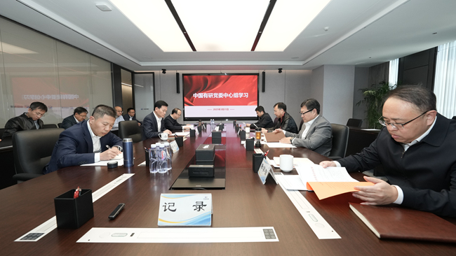 中国有研召开党委理论学习中心组集体学习研讨会议